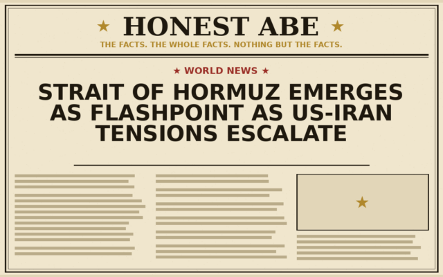 Strait of Hormuz Emerges as Flashpoint as US-Iran Tensions Escalate