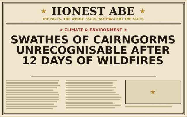Swathes of Cairngorms Unrecognisable After 12 Days of Wildfires