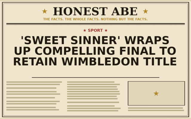 ‘Sweet Sinner’ Wraps Up Compelling Final to Retain Wimbledon Title