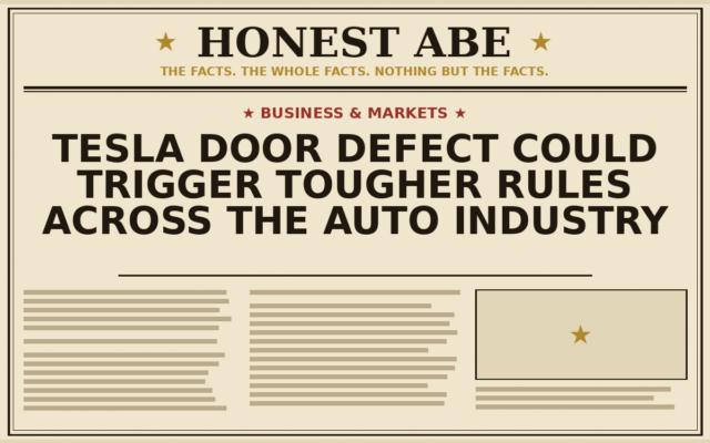 Tesla Door Defect Could Trigger Tougher Rules Across the Auto Industry