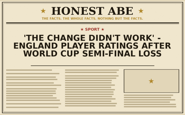 ‘The change didn’t work’ – England player ratings after World Cup semi-final loss