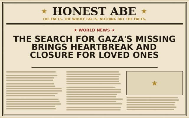 The Search for Gaza’s Missing Brings Heartbreak and Closure for Loved Ones