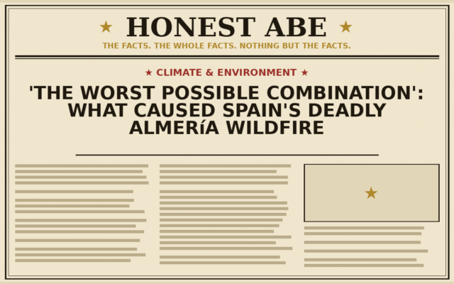 ‘The Worst Possible Combination’: What Caused Spain’s Deadly Almería Wildfire