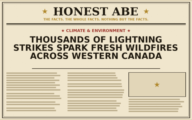 Thousands of Lightning Strikes Spark Fresh Wildfires Across Western Canada