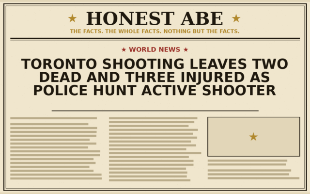 Toronto Shooting Leaves Two Dead and Three Injured as Police Hunt Active Shooter