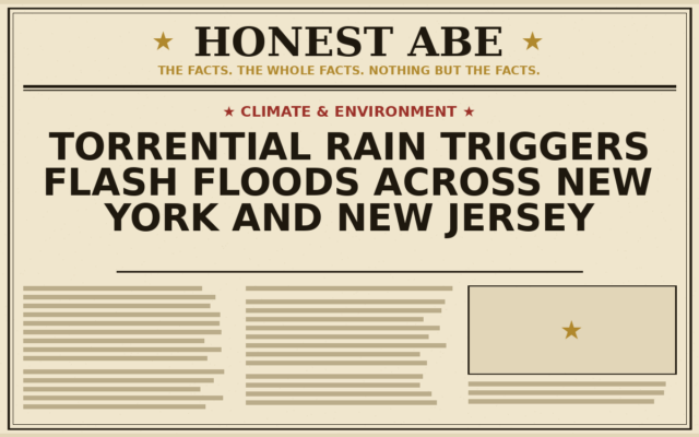 Torrential Rain Triggers Flash Floods Across New York and New Jersey