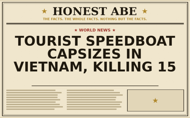 Tourist Speedboat Capsizes in Vietnam, Killing 15