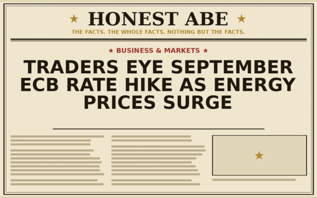 Traders Eye September ECB Rate Hike as Energy Prices Surge
