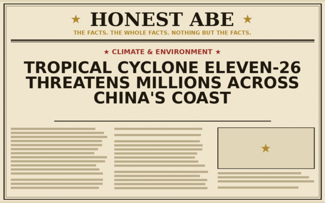 Tropical Cyclone ELEVEN-26 Threatens Millions Across China’s Coast