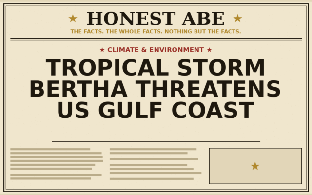 Tropical Storm Bertha Threatens US Gulf Coast