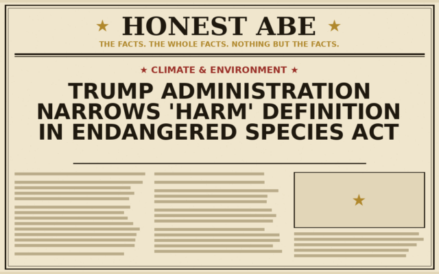 Trump Administration Narrows ‘Harm’ Definition in Endangered Species Act