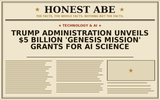 Trump Administration Unveils $5 Billion ‘Genesis Mission’ Grants for AI Science