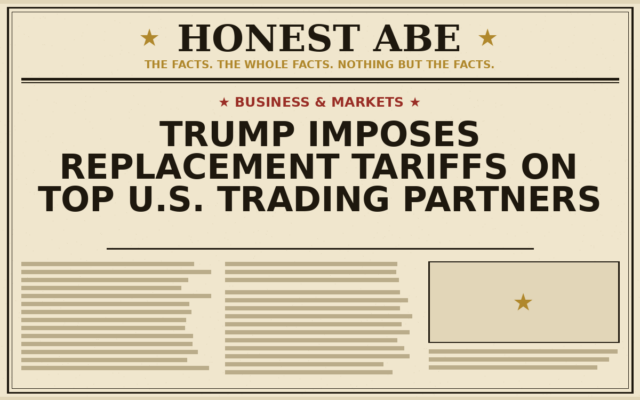 Trump Imposes Replacement Tariffs on Top U.S. Trading Partners