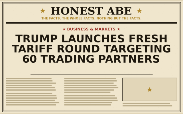 Trump Launches Fresh Tariff Round Targeting 60 Trading Partners