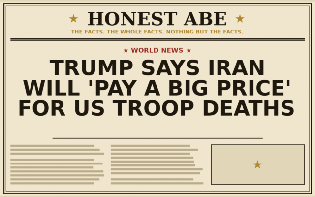 Trump Says Iran Will ‘Pay a Big Price’ for US Troop Deaths