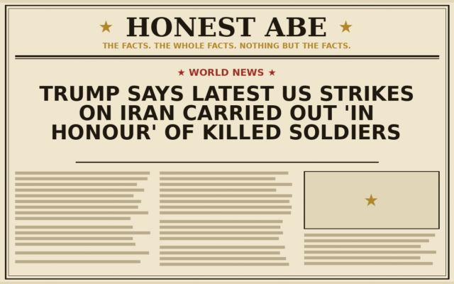 Trump Says Latest US Strikes on Iran Carried Out ‘In Honour’ of Killed Soldiers
