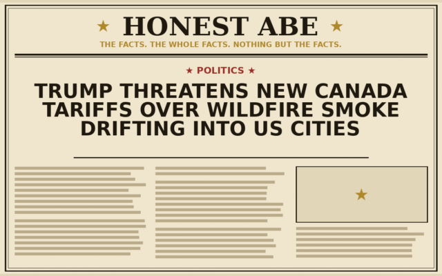Trump Threatens New Canada Tariffs Over Wildfire Smoke Drifting Into US Cities