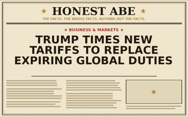 Trump Times New Tariffs to Replace Expiring Global Duties