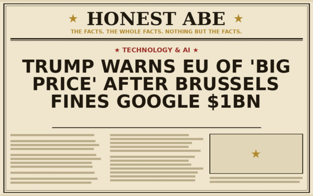 Trump Warns EU of ‘Big Price’ After Brussels Fines Google $1bn