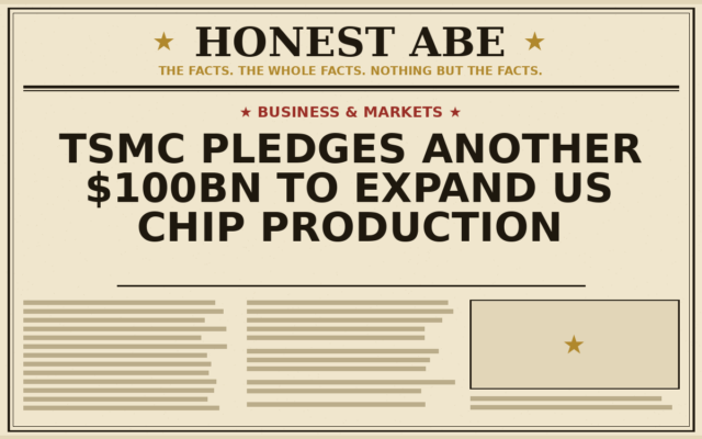 TSMC Pledges Another $100bn to Expand US Chip Production
