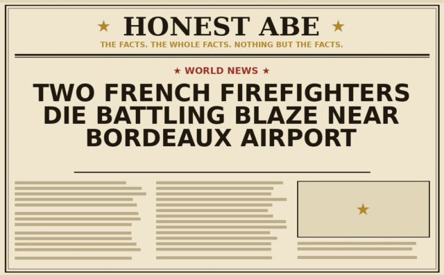 Two French Firefighters Die Battling Blaze Near Bordeaux Airport
