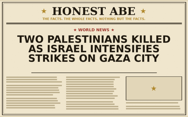 Two Palestinians Killed as Israel Intensifies Strikes on Gaza City