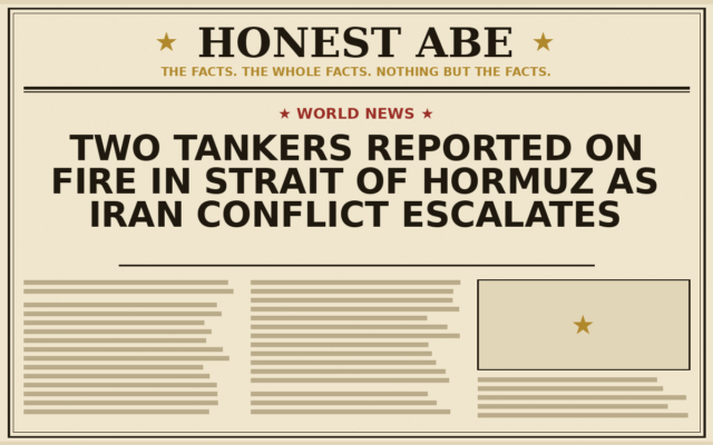 Two Tankers Reported on Fire in Strait of Hormuz as Iran Conflict Escalates