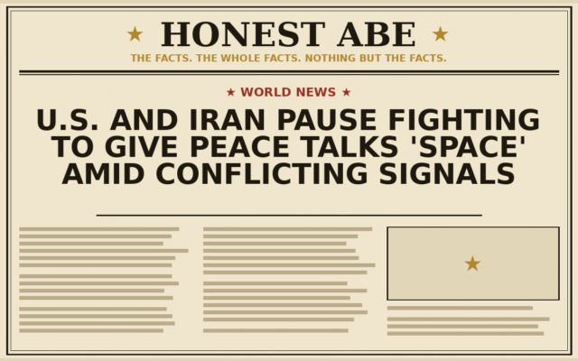 U.S. and Iran Pause Fighting to Give Peace Talks ‘Space’ Amid Conflicting Signals