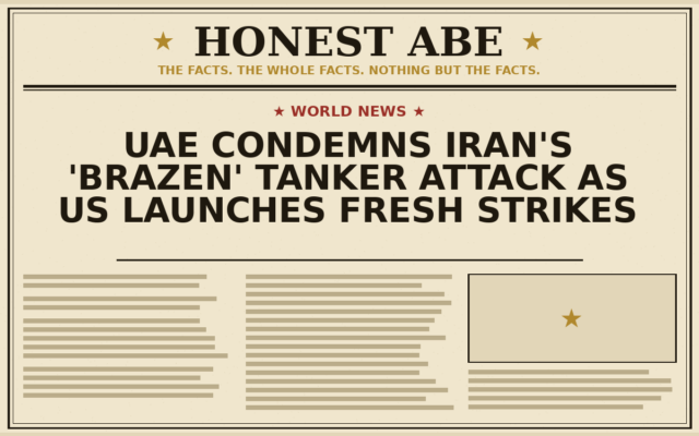 UAE Condemns Iran’s ‘Brazen’ Tanker Attack as US Launches Fresh Strikes