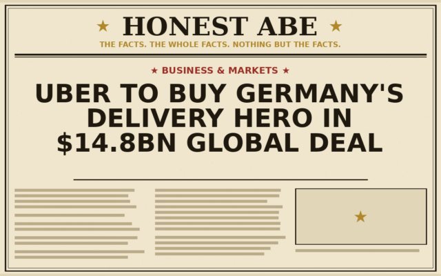 Uber to Buy Germany’s Delivery Hero in $14.8bn Global Deal
