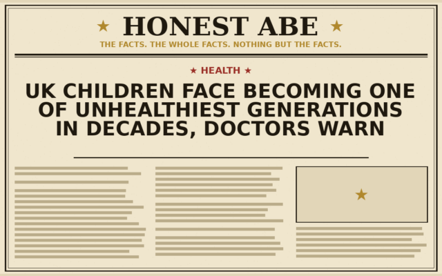 UK Children Face Becoming One of Unhealthiest Generations in Decades, Doctors Warn