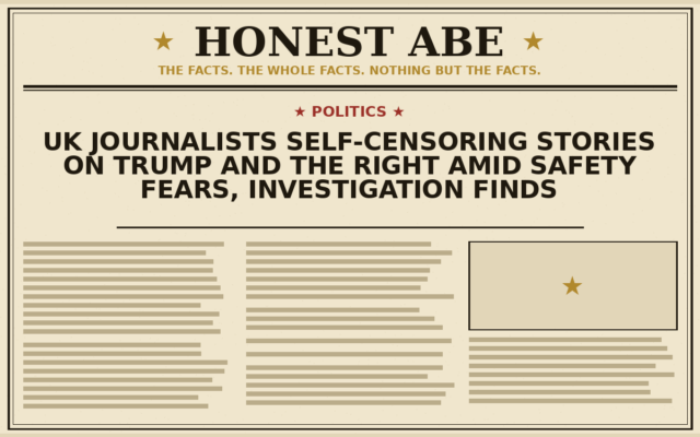 UK Journalists Self-Censoring Stories on Trump and the Right Amid Safety Fears, Investigation Finds