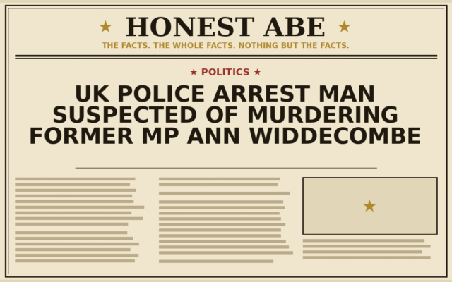 UK Police Arrest Man Suspected of Murdering Former MP Ann Widdecombe