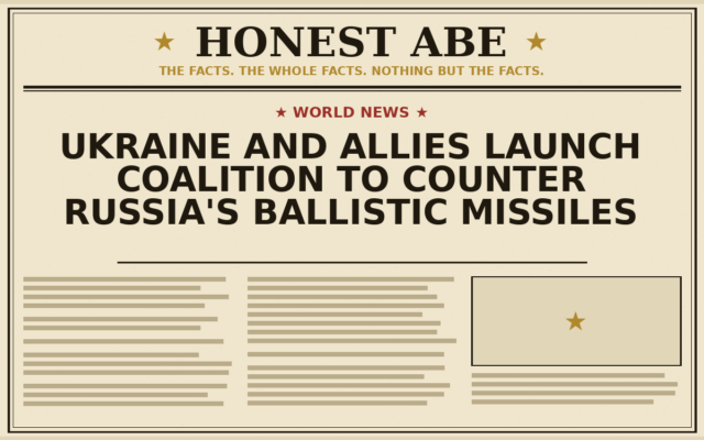 Ukraine and Allies Launch Coalition to Counter Russia’s Ballistic Missiles