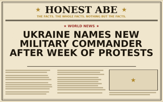 Ukraine Names New Military Commander After Week of Protests