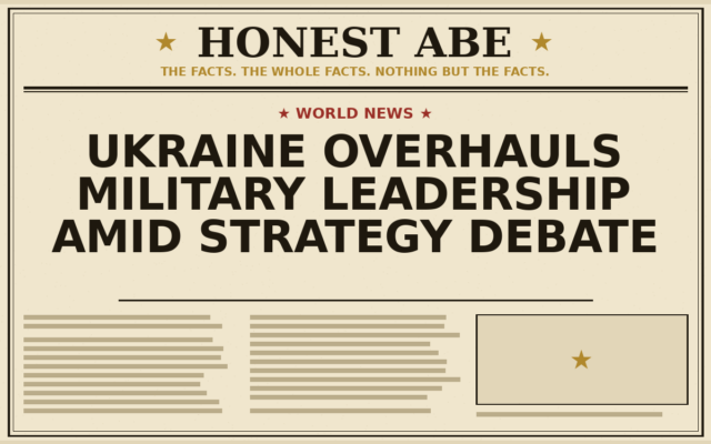 Ukraine Overhauls Military Leadership Amid Strategy Debate