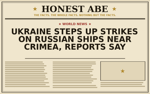 Ukraine Steps Up Strikes on Russian Ships Near Crimea, Reports Say