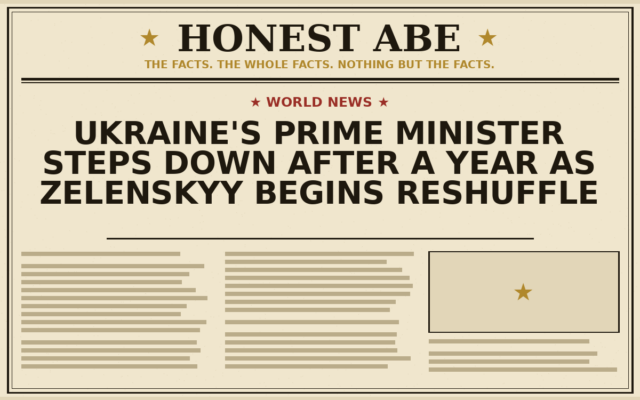 Ukraine’s Prime Minister Steps Down After a Year as Zelenskyy Begins Reshuffle