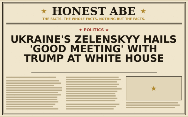Ukraine’s Zelenskyy Hails ‘Good Meeting’ With Trump at White House