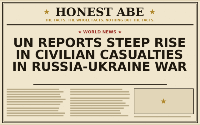 UN Reports Steep Rise in Civilian Casualties in Russia-Ukraine War