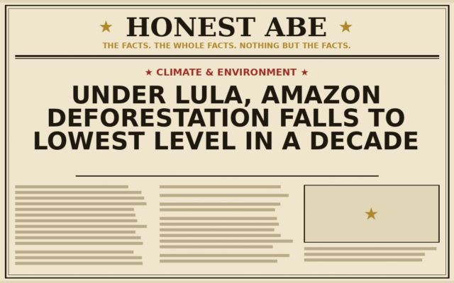 Under Lula, Amazon Deforestation Falls to Lowest Level in a Decade