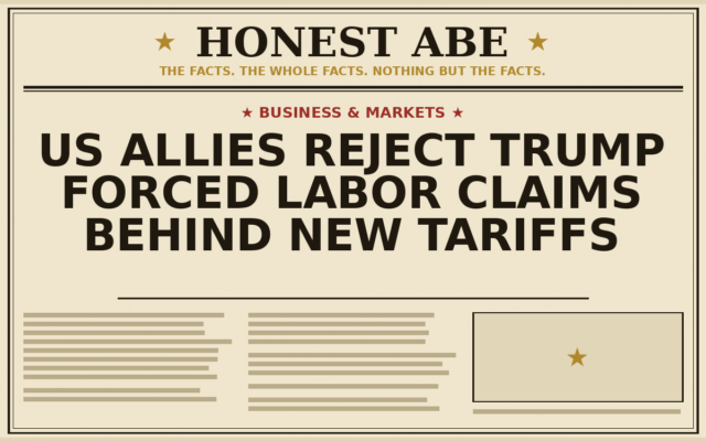 US Allies Reject Trump Forced Labor Claims Behind New Tariffs