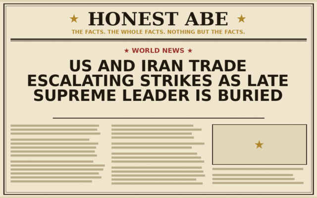 US and Iran Trade Escalating Strikes as Late Supreme Leader Is Buried