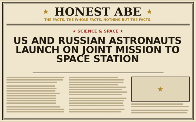 US and Russian Astronauts Launch on Joint Mission to Space Station