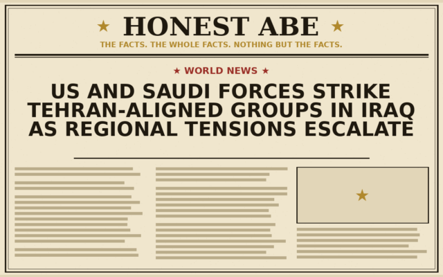 US and Saudi Forces Strike Tehran-Aligned Groups in Iraq as Regional Tensions Escalate
