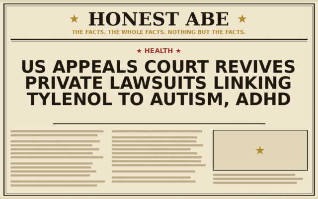 US Appeals Court Revives Private Lawsuits Linking Tylenol to Autism, ADHD