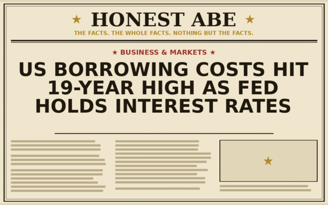 US Borrowing Costs Hit 19-Year High as Fed Holds Interest Rates