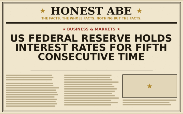 US Federal Reserve Holds Interest Rates for Fifth Consecutive Time