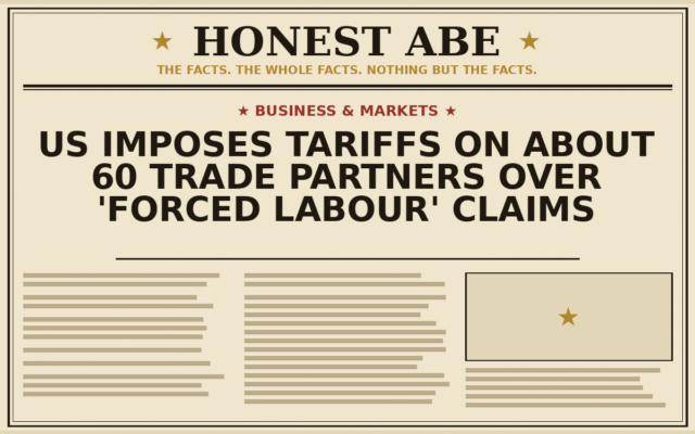 US Imposes Tariffs on About 60 Trade Partners Over ‘Forced Labour’ Claims