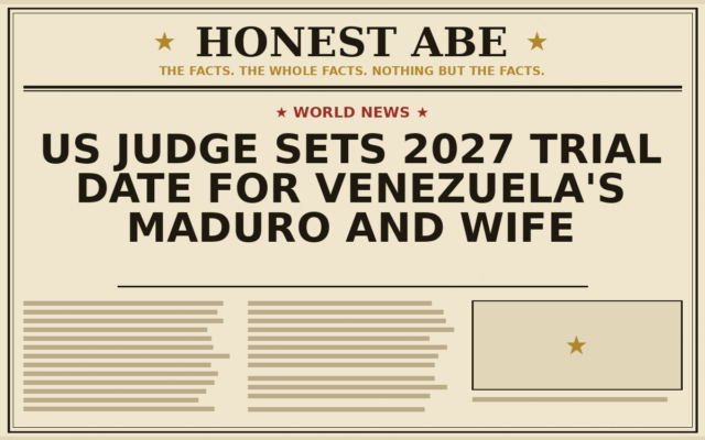 US Judge Sets 2027 Trial Date for Venezuela’s Maduro and Wife
